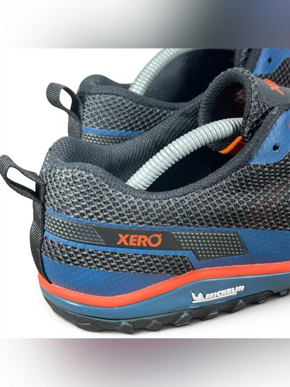 Xero Shoes Men's 10.5 Black Scrambler Low Michelin Barefoot Running Trail Hiking